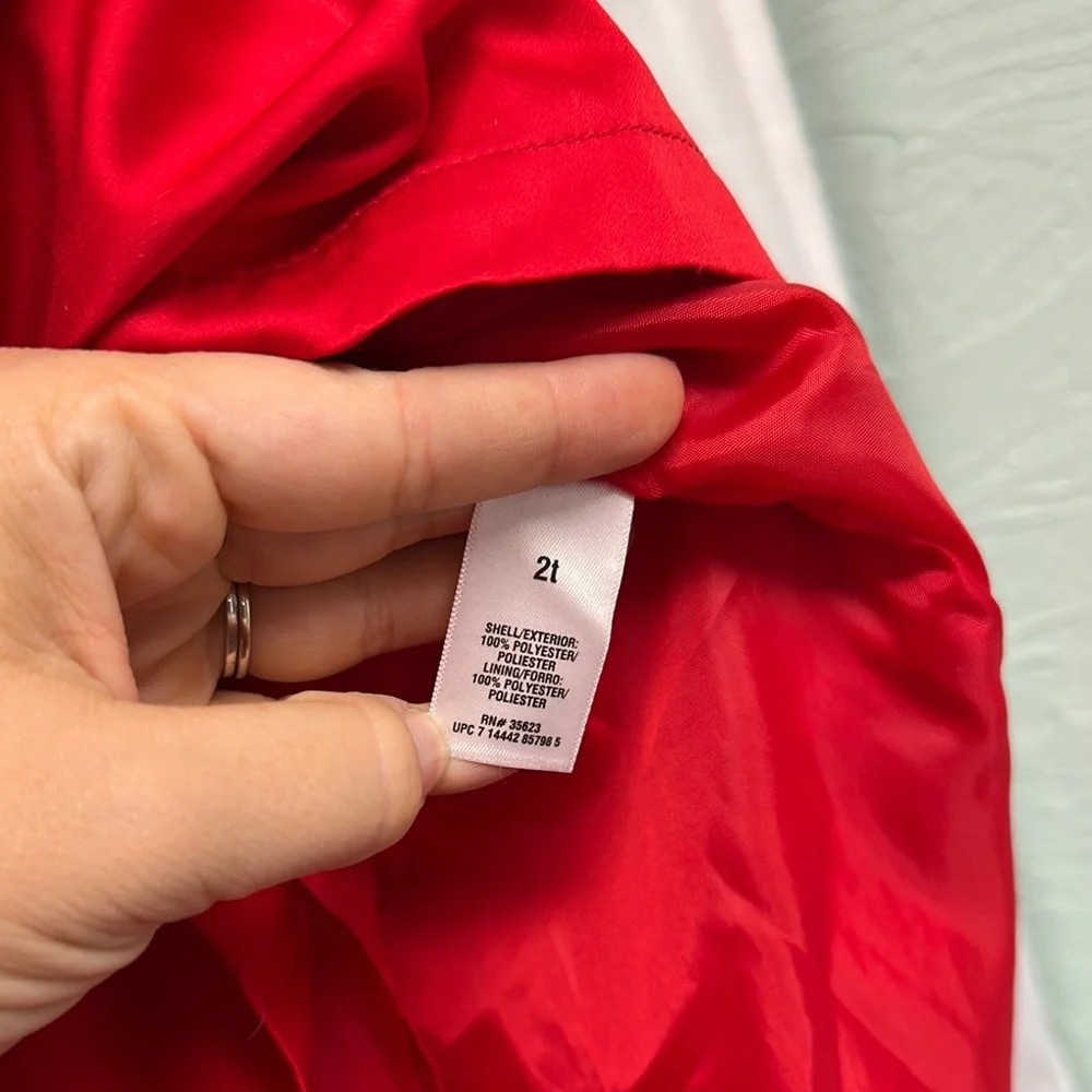 Carter's Elegant Red Rosette Dress - Picture 5 of 8